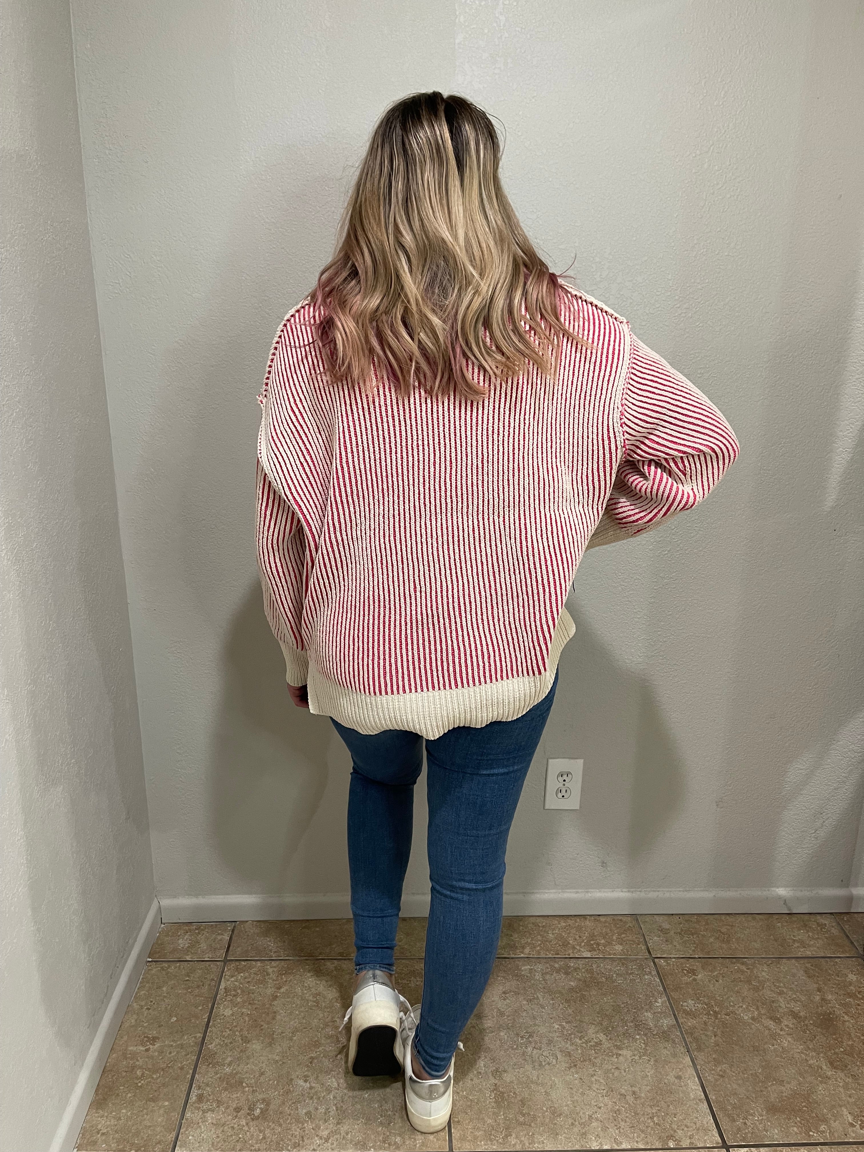Strawberry 🍓 Shortcake Ribbed Sweater