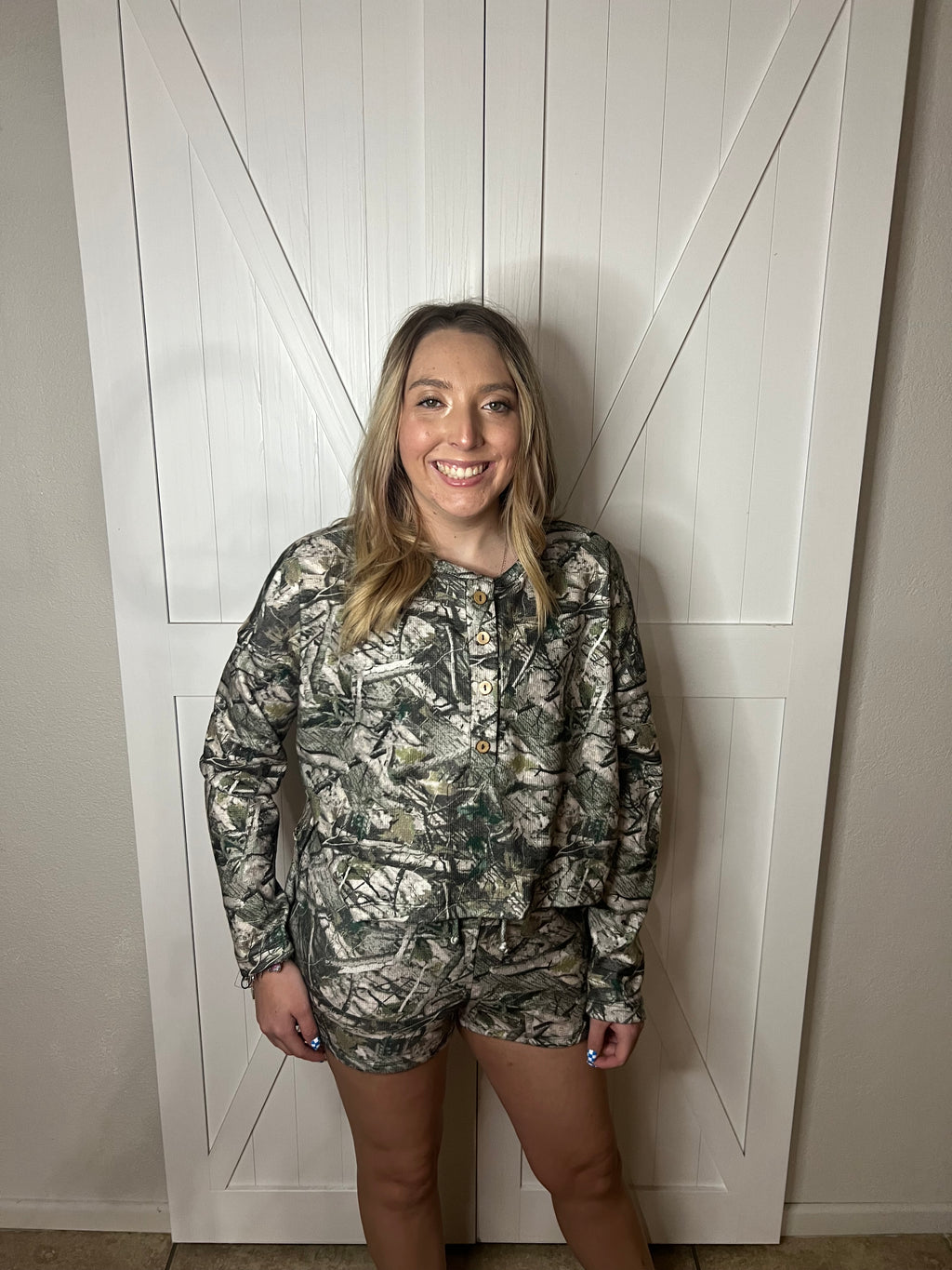 Deer Lease Camo Short Set