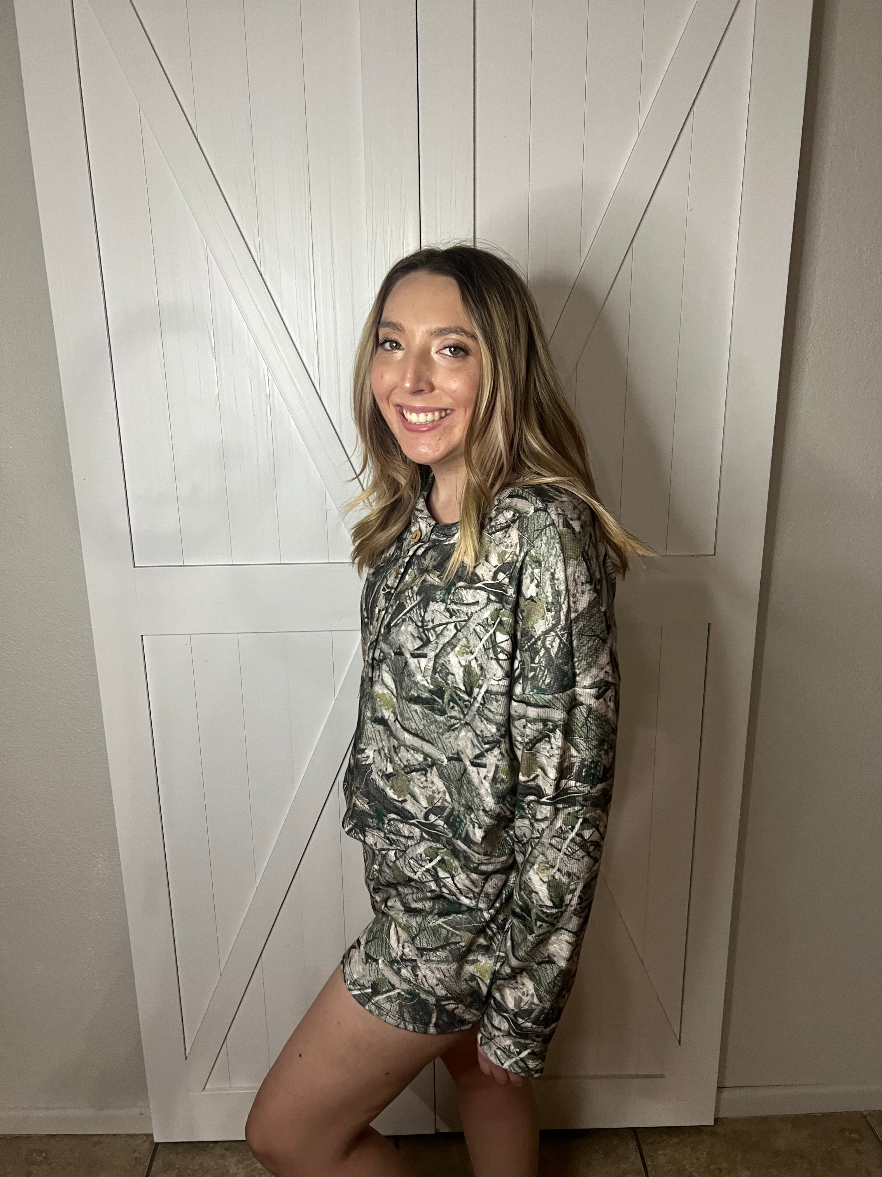 Deer Lease Camo Short Set