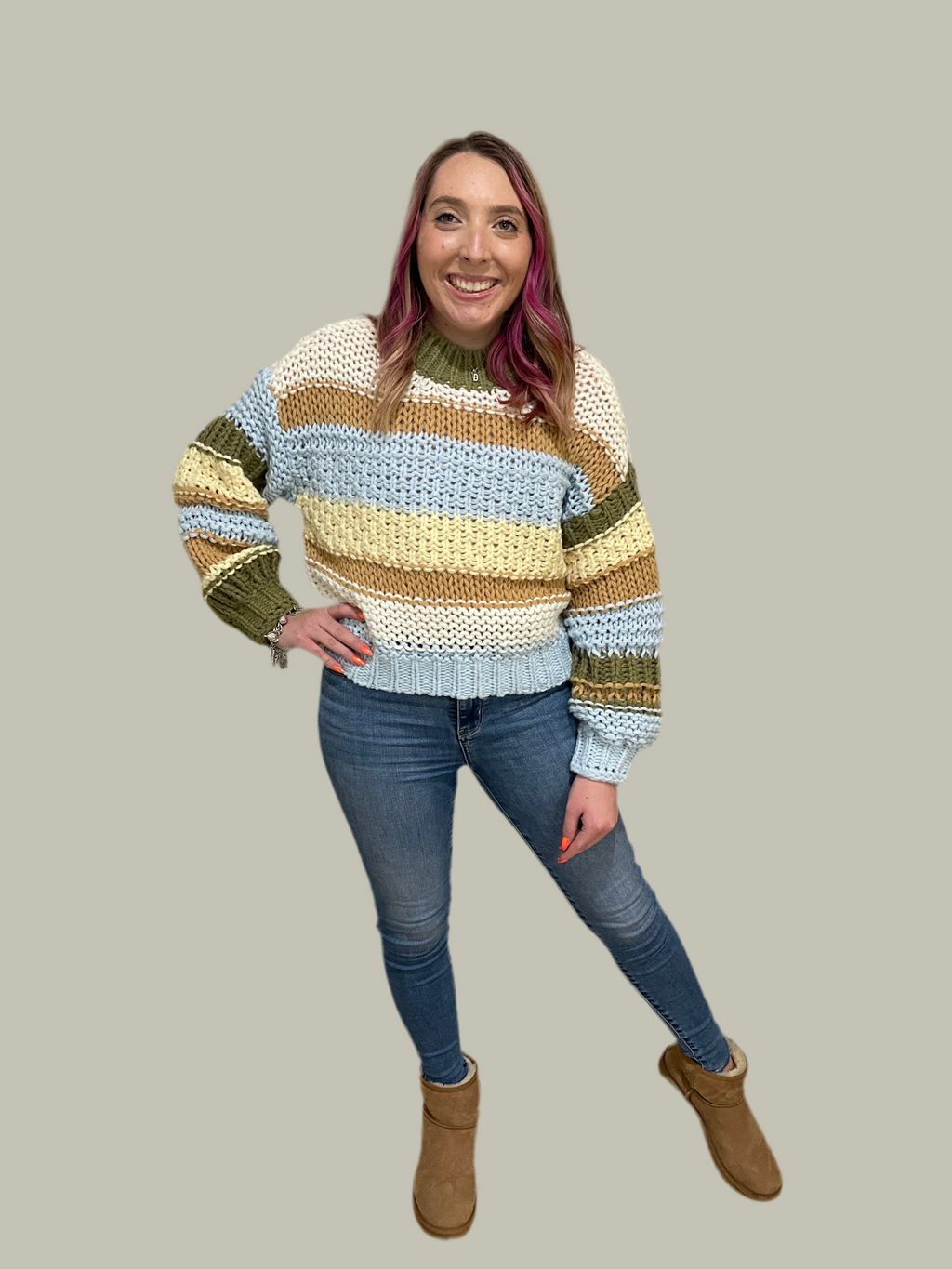 Falling For You Crocheted Sweater