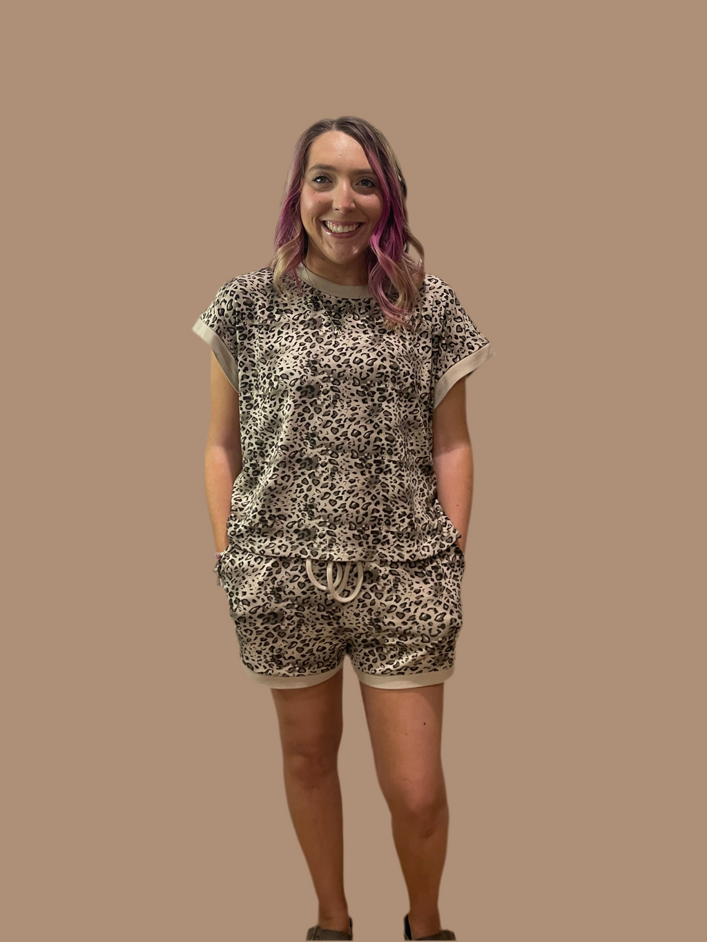 Welcome to the Jungle Leopard Short Set