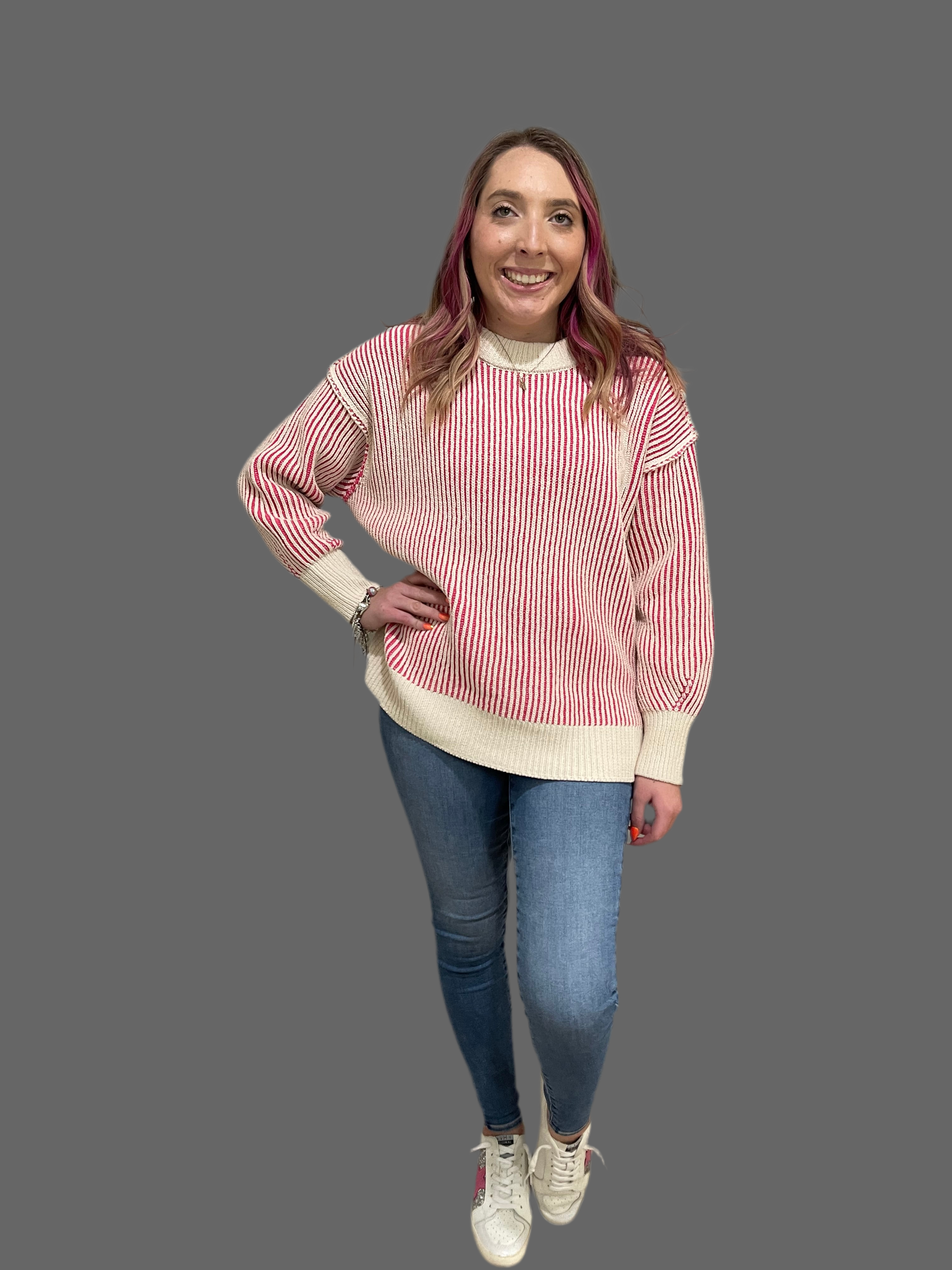 Strawberry 🍓 Shortcake Ribbed Sweater