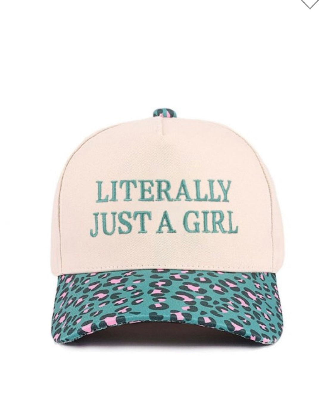 I'm Literally Just A Girl Leopard Bill Adjustable Hat
