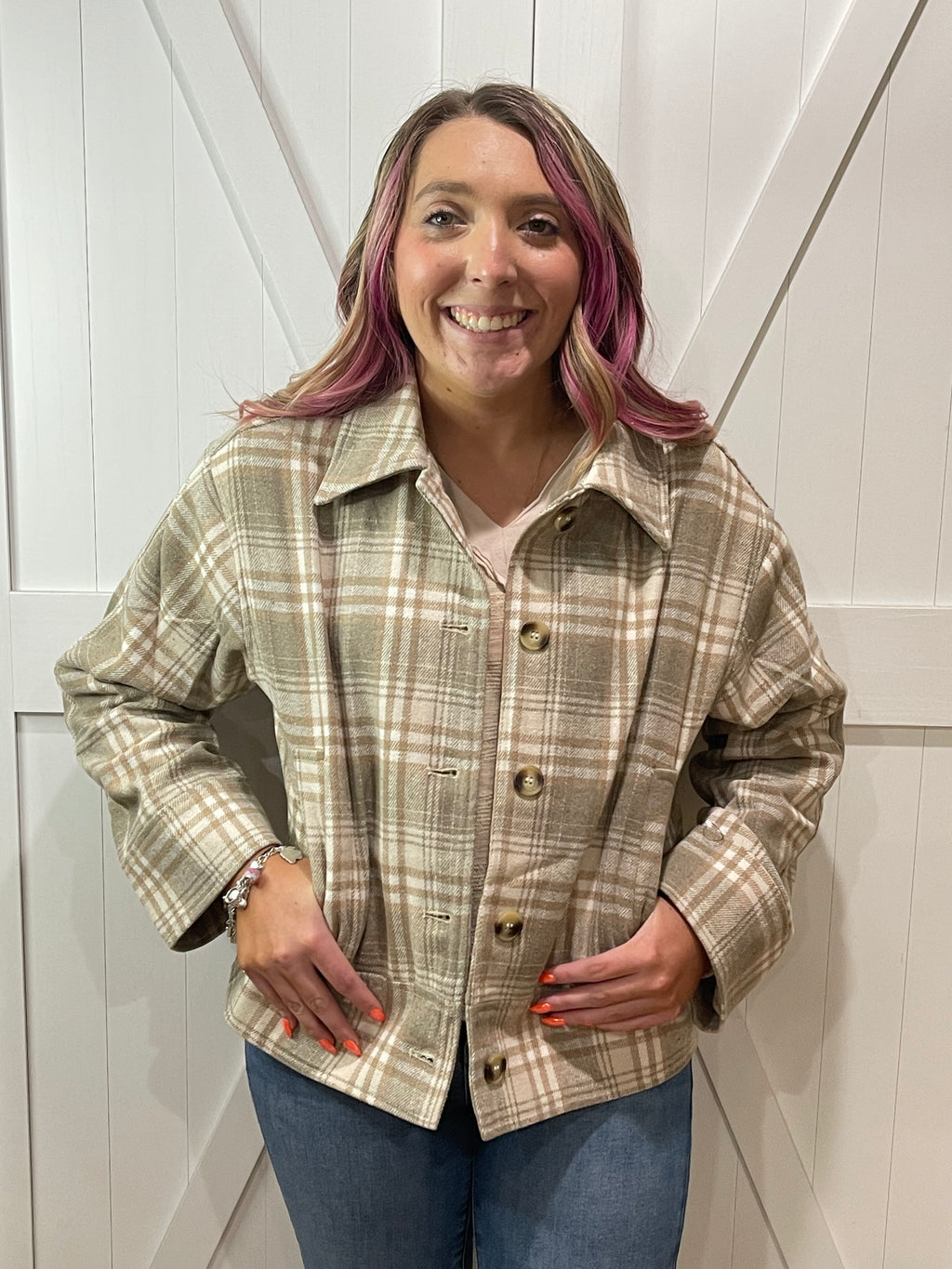 Hello Autumn Plaid Jacket