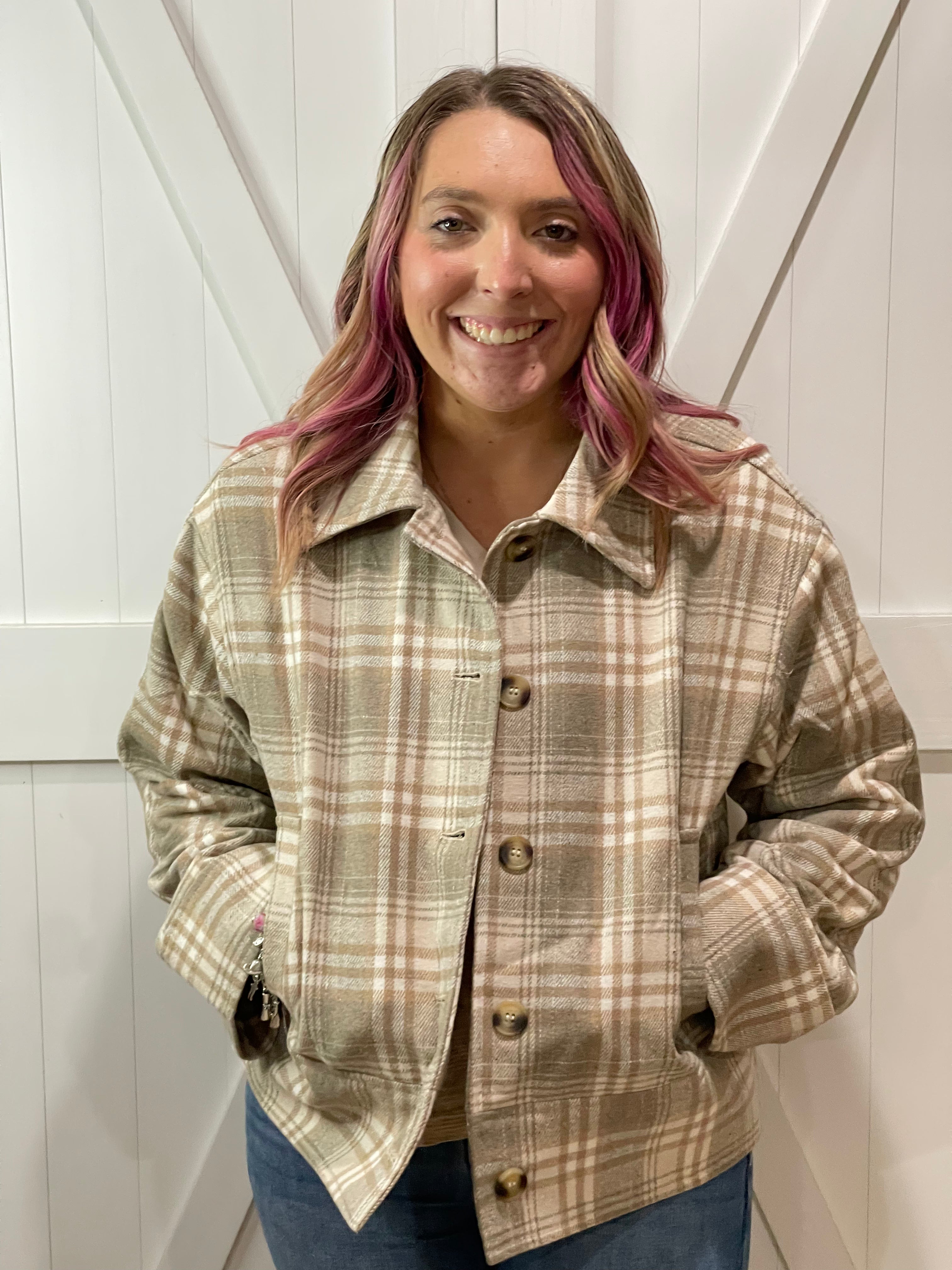 Hello Autumn Plaid Jacket