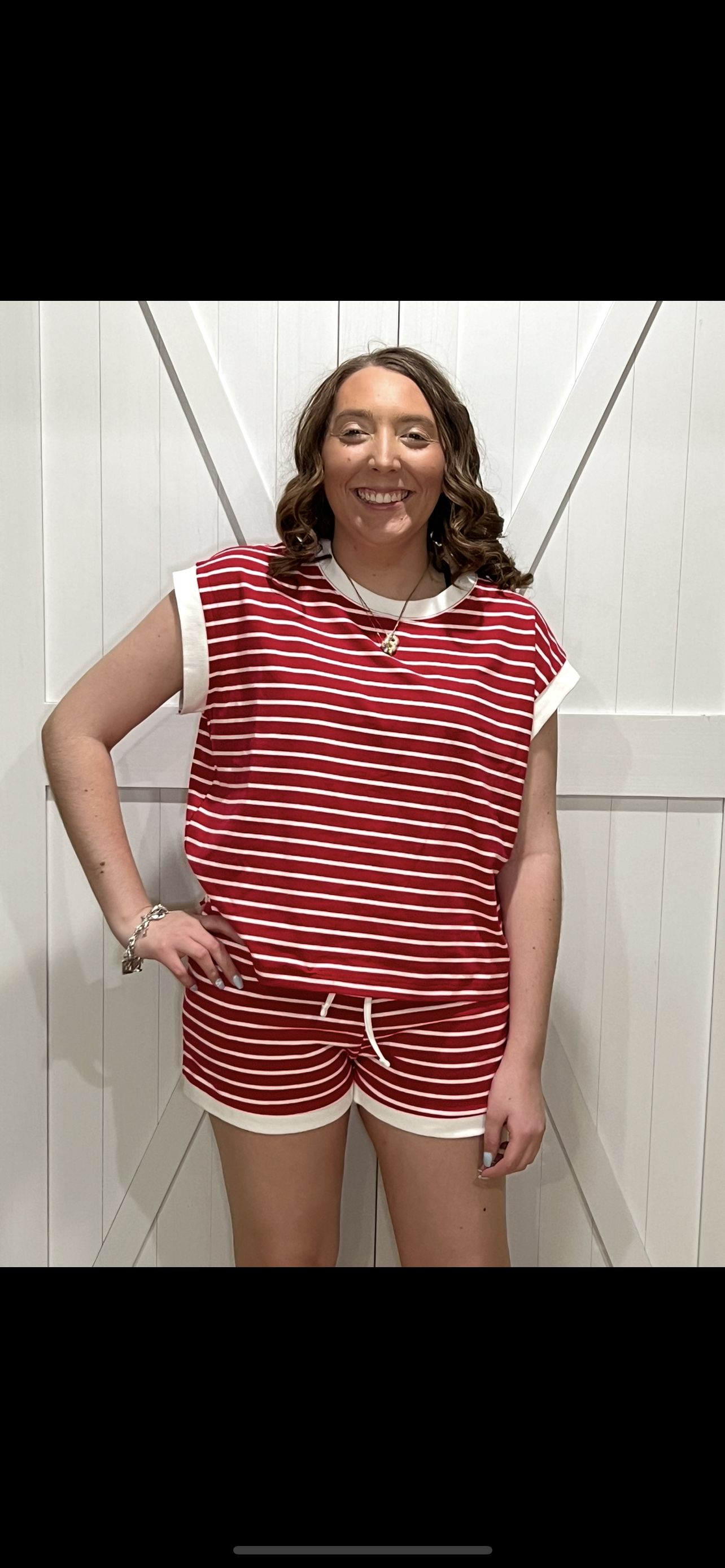 XOXO Ruby Striped Set