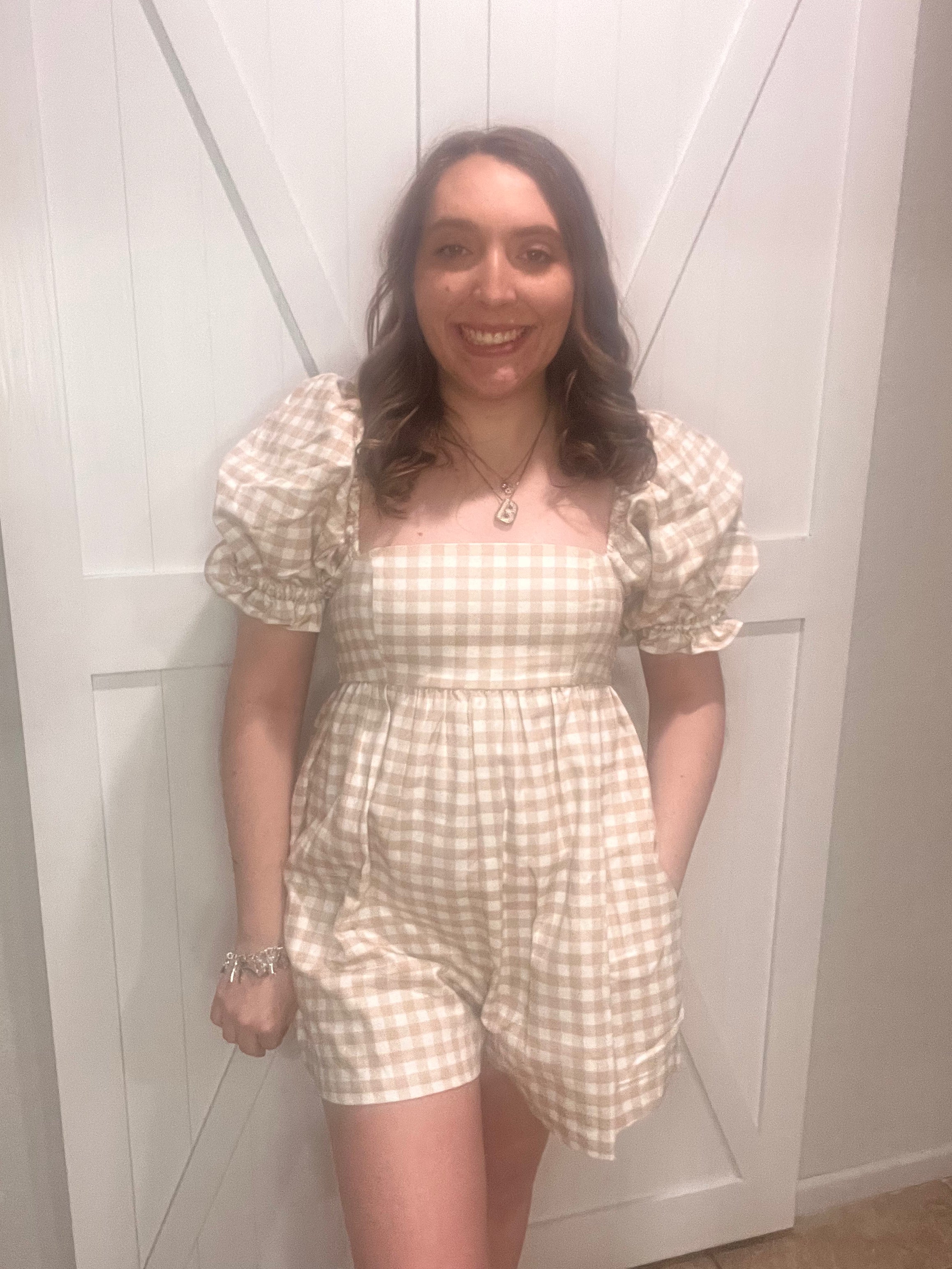 The Gingham Girlie Romper
