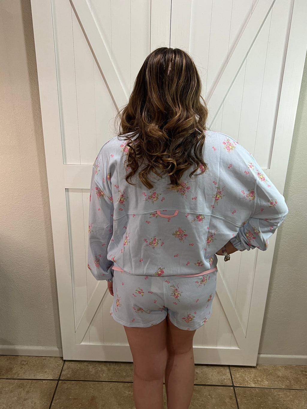 Sweet Blooms Blue and Pink Lounge Set